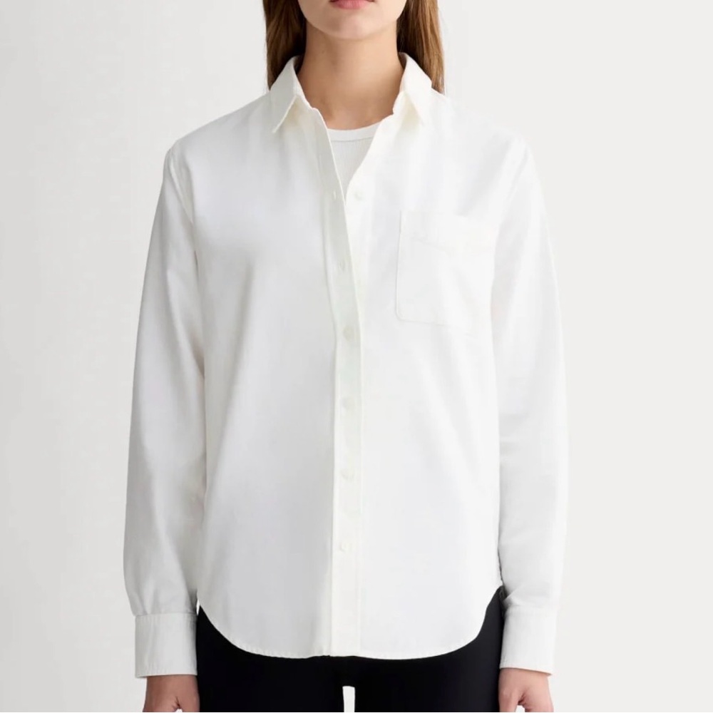 Everlane White Oxford Shirt - size 8